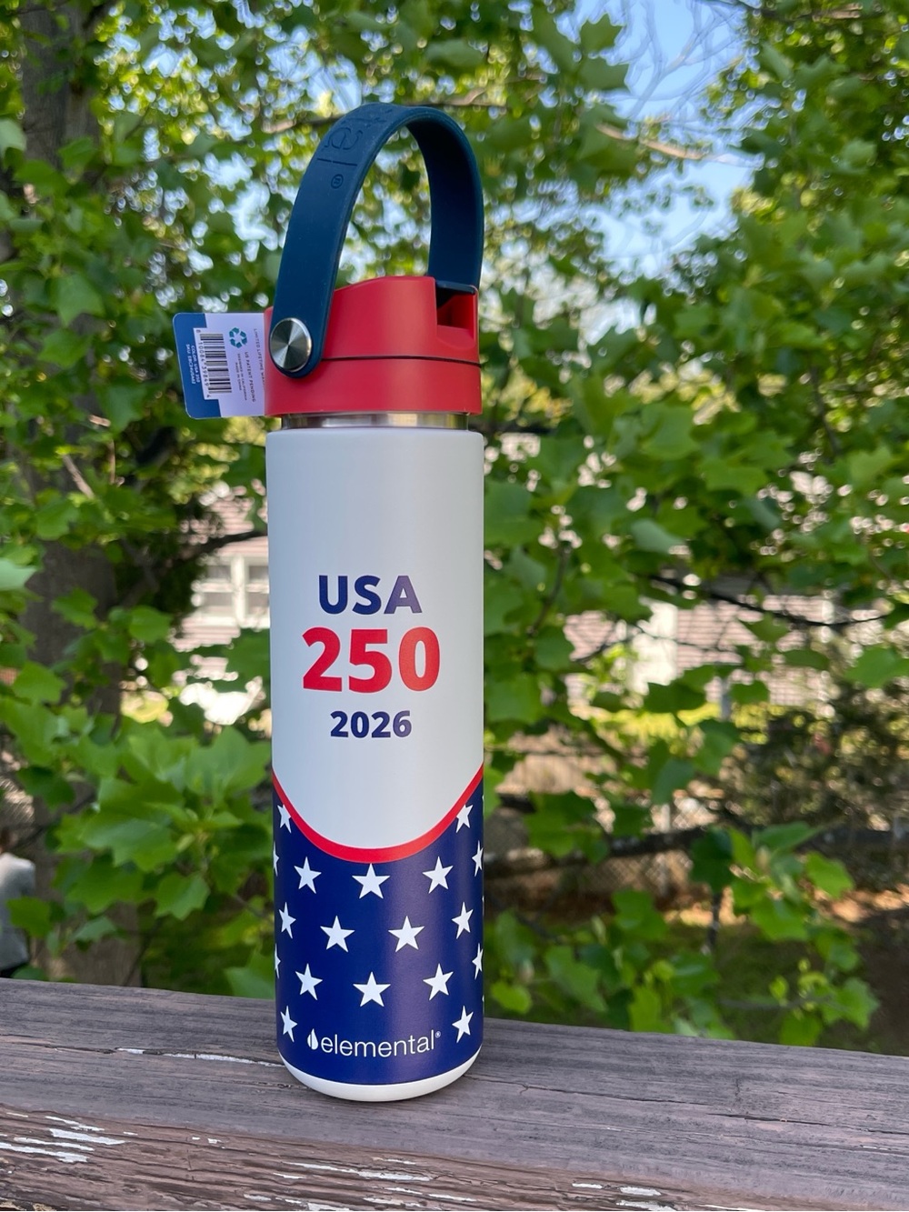 USA 250 2026 Patriotic Water Bottle